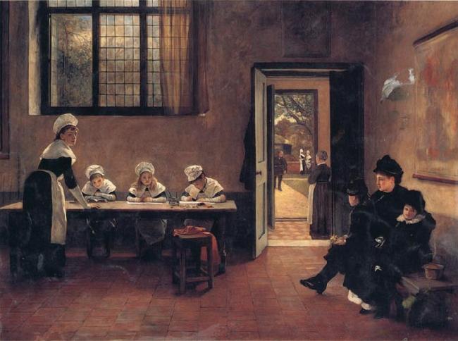 George Adolphus Storey Orphans Sweden oil painting art